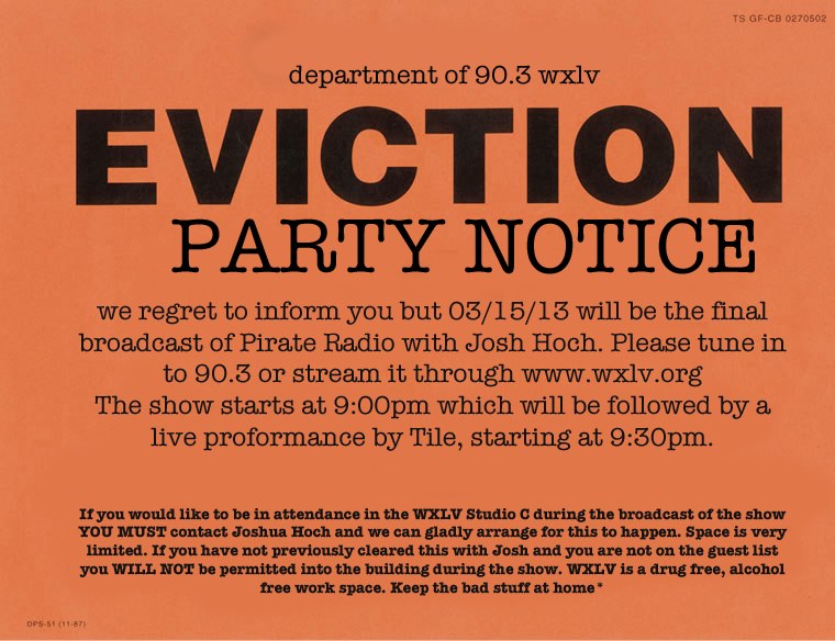 WXLV: Eviction Party