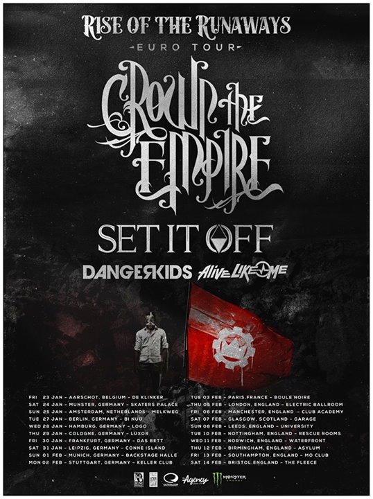 Crown The Empire - Rise of the Runaways Euro Tour